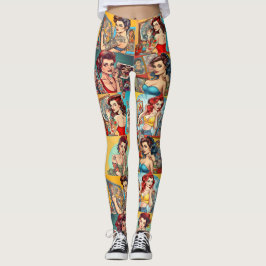 Tattoo Pinup Meisjes Leggings - Cool
