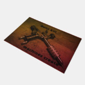 TATTOO PISTOLEN KILL MACHINES CREAT DEURMAT (Schuin)