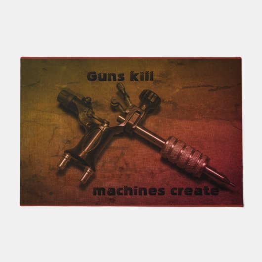 TATTOO PISTOLEN KILL MACHINES CREAT DEURMAT (Voorkant)