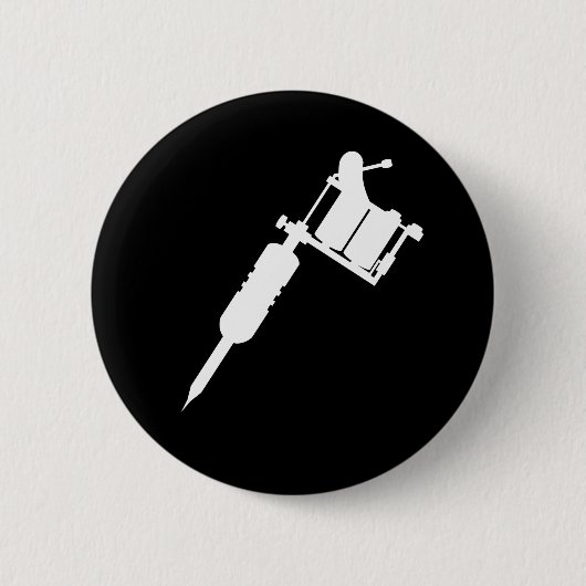 tattoo pistool ronde button 5,7 cm (Voorkant)