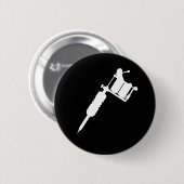 tattoo pistool ronde button 5,7 cm (Voorkant /achterkant)