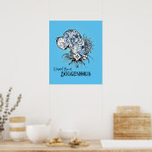 Tattoo poster "grote dene" Hoofdillustratie (Keuken)