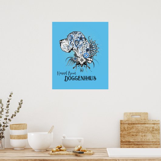 Tattoo poster "grote dene" Hoofdillustratie (Keuken)