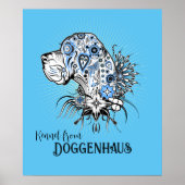 Tattoo poster "grote dene" Hoofdillustratie (Voorkant)