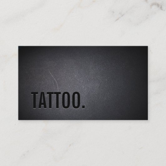 Tattoo Professional Black Bold Minimalist Visitekaartje (Voorkant)