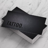 Tattoo Professional Black Bold Minimalist Visitekaartje
