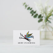 tattoo retro cosmo visitekaartje (Staand voorkant)