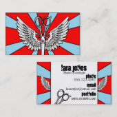 tattoo retro cosmo visitekaartje (Voorkant / Achterkant)