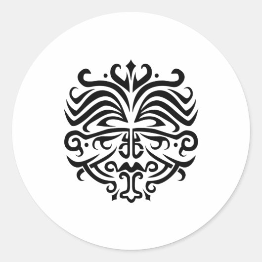 Tattoo Ronde Sticker (Voorkant)