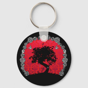 Tattoo Roos Bonsai Tree of Love Swallow Sleutelhanger