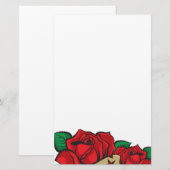 Tattoo Roos Briefpapier (Voorkant / Achterkant)