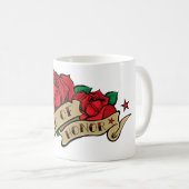 Tattoo Roos gemaakt van Mok (Voorkant rechts)