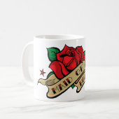 Tattoo Roos gemaakt van Mok (Voorkant links)