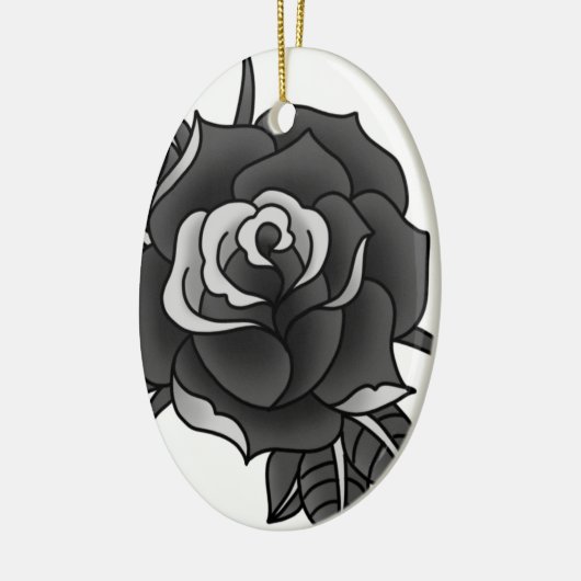 Tattoo Roos Keramisch Ornament (Links)