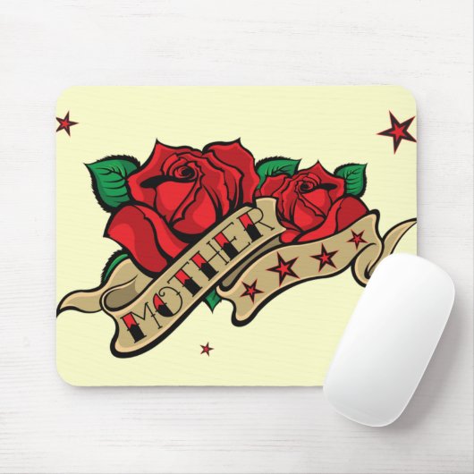 Tattoo Roos Moeder Muismat (Met muis)