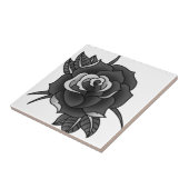 Tattoo Roos Tegeltje (Zijkant)