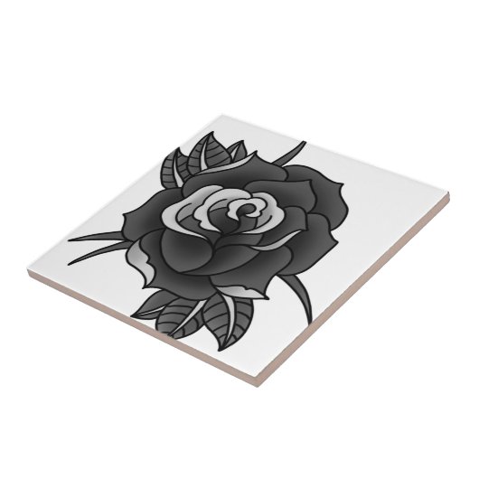 Tattoo Roos Tegeltje (Zijkant)