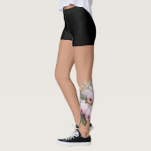 Tattoo  roze bruine rozen leggings (Links)