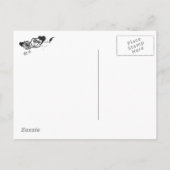 Tattoo Rozen & Sugar Skull Bewaar de datum Aankondigingskaart (Achterkant)