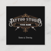 Tattoo Salon Visitekaartje (Voorkant)