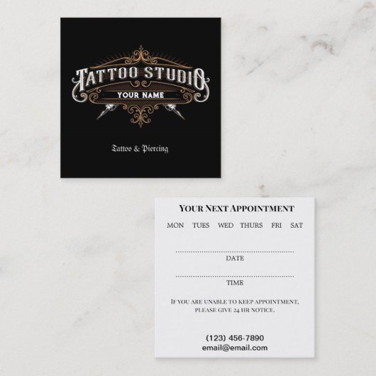 Tattoo Salon Visitekaartje (Voorkant / Achterkant)