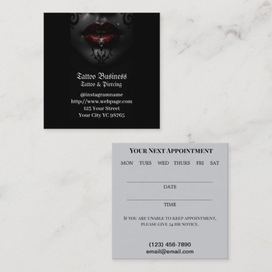 Tattoo Salon Visitekaartje (Voorkant / Achterkant)