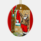tattoo santa-versiering keramisch ornament (Rechts)