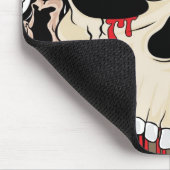 Tattoo schedel acht bal gepersonaliseerde mousepad muismat (Hoek)