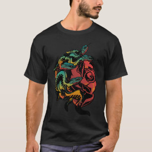 tattoo serpent rose fleur vipeius fantaisie old sc t-shirt