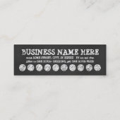 TATTOO SHOP CHALK loyaliteitsprogramma Klantenkaartje (Achterkant)