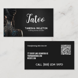 Tattoo Shop Custom QR Visitekaartje