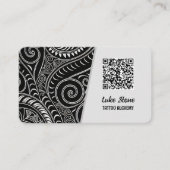 Tattoo Shop Custom QR Visitekaartje (Voorkant)