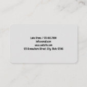 Tattoo Shop Custom QR Visitekaartje (Achterkant)