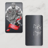 Tattoo Sjabloon Business Car Visitekaartje (Voorkant / Achterkant)