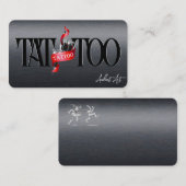 Tattoo Sjabloon Mighty, 3,5 x 2,5-inch Business Ca Visitekaartje (Voorkant / Achterkant)
