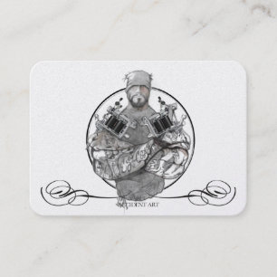 Tattoo Sjabloon Mighty, 3,5 x 2,5-inch Business Ca Visitekaartje