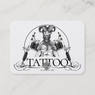 Tattoo Sjabloon Mighty, 3,5 x 2,5-inch Business Ca Visitekaartje