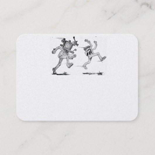 Tattoo Sjabloon Mighty, 3,5 x 2,5-inch Business Ca Visitekaartje (Achterkant)