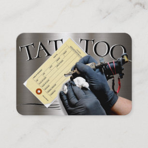 Tattoo Sjabloon Mighty, 3,5 x 2,5-inch Business Ca Visitekaartje