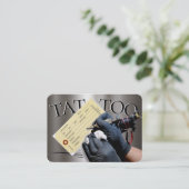 Tattoo Sjabloon Mighty, 3,5 x 2,5-inch Business Ca Visitekaartje (Staand voorkant)