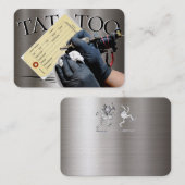 Tattoo Sjabloon Mighty, 3,5 x 2,5-inch Business Ca Visitekaartje (Voorkant / Achterkant)