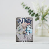 Tattoo Sjabloon Mighty, 3,5 x 2,5-inch Business Ca Visitekaartje (Staand voorkant)