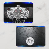 Tattoo Sjabloon Mighty, 3,5 x 2,5-inch Business Ca Visitekaartje (Voorkant / Achterkant)