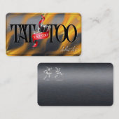 Tattoo Sjabloon Mighty, 3,5 x 2,5-inch Business Ca Visitekaartje (Voorkant / Achterkant)
