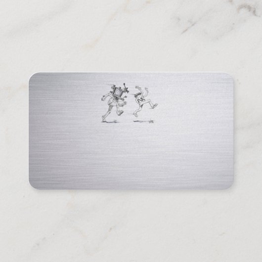 Tattoo Sjabloon Mighty, 3,5 x 2,5-inch Business Ca Visitekaartje (Achterkant)