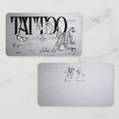 Tattoo Sjabloon Mighty, 3,5 x 2,5-inch Business Ca Visitekaartje (Voorkant / Achterkant)
