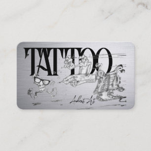 Tattoo Sjabloon Mighty, 3,5 x 2,5-inch Business Ca Visitekaartje