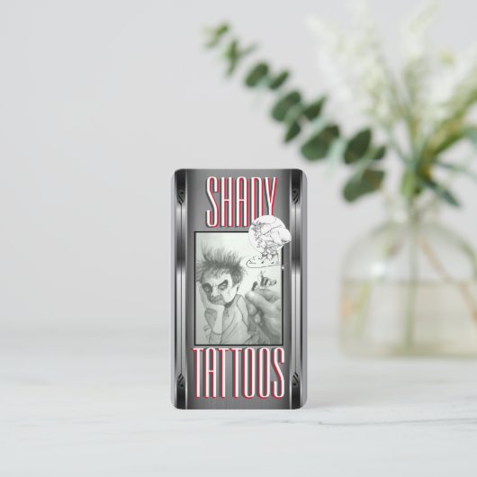 Tattoo Sjabloon Visitekaartje (Staand voorkant)