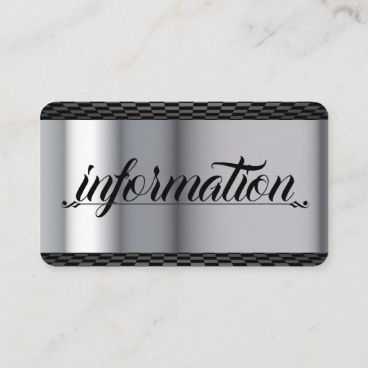 Tattoo Sjabloon Visitekaartje (Achterkant)