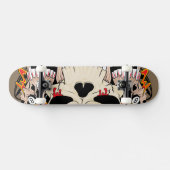 Tattoo Skull Acht Ball Old School Skateboard (Horizontaal)